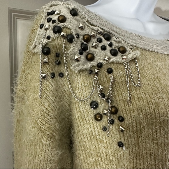 Free People Glam Embellished Pullover Sweater - Picture 7 of 11